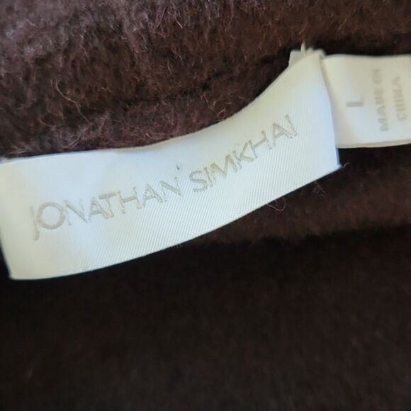 Jonathan Simkhai Rowen Wool Fringe-Trimmed Coat, Brown, Size L - Picture 9 of 12